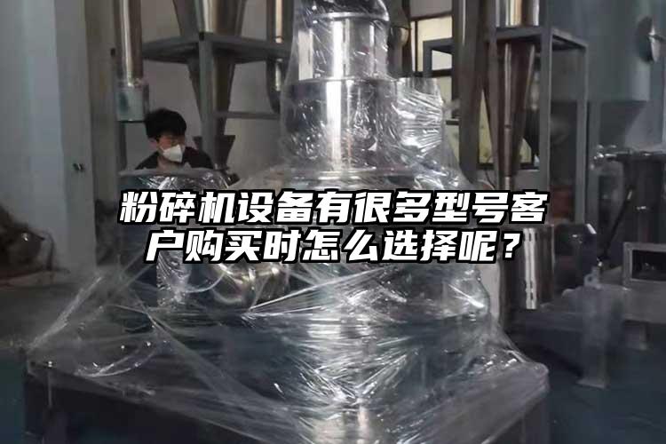 粉碎機設備有很多型號客戶購買時怎么選擇呢？