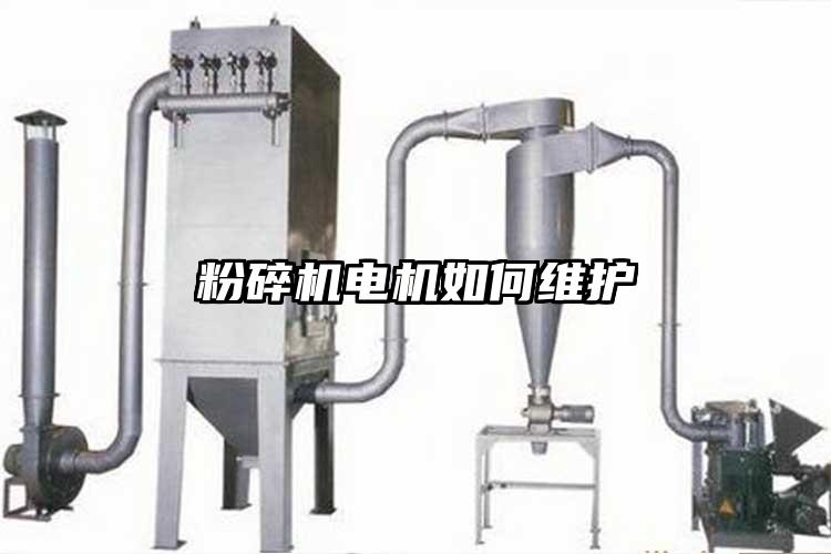 粉碎機電機如何維護